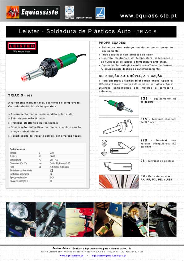 Reparação de Plásticos em Automóveis pelo método de soldadura termoplástica